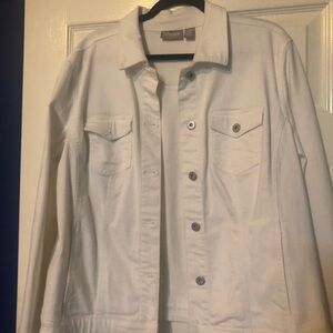 Cato’s White Denim Jacket Size 3